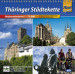Radwanderkarte Thüringer Städtekette