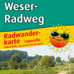 Radwanderkarte Weser-Radweg