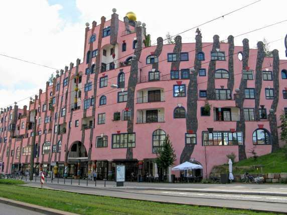 die 'Grüne Zitadelle'  - das Magdeburger Hundertwasserhaus